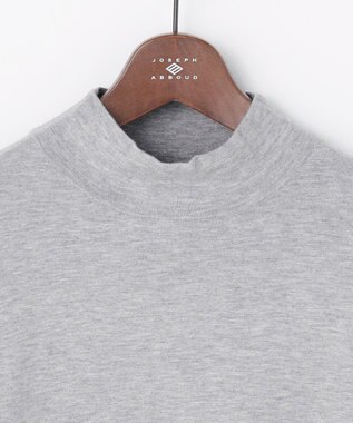 JOSEPH ABBOUD 【チクチクしない/イージーケア/3シーズン対応/サスティナブル】SNOWY モックネックニット ライトグレー系