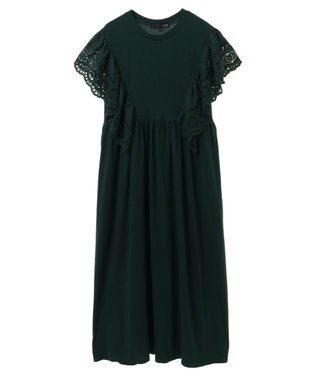 Green Parks ・ＳＵＧＡＲ　ＳＰＯＯＮ　ショルダー刺繍レースワンピース Green