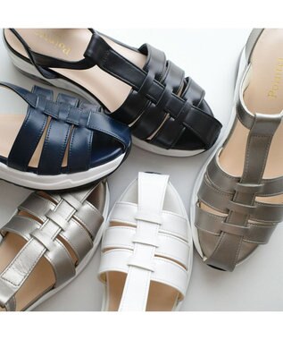 Pointer 日本製 本革グルカスポーツサンダル オフホワイト