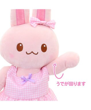 Mother garden マザーガーデン うさももドール 着せ替えぬいぐるみ Mサイズマスコット 《ギンガムチェックお洋服柄》 -