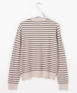 J.PRESS LADIES 【WEB限定】PRINCE クルーネック ニット 【WEB限定】トップベージュ×ダークブラウン系