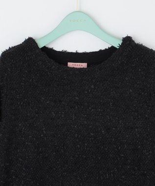 TOCCA 【洗える！】UNSNARL TWEED ドレス ブラック系