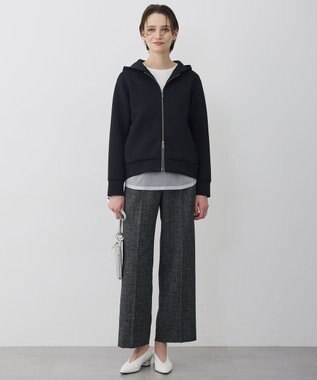 ICB L 【先行予約】ミックスブッチャー ワイドパンツ ブラック×オフホワイト