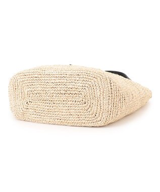 23区 VIOLAd'ORO ラフィア トートバッグ ブラック系