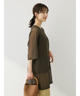 Green Parks ＳＥＴ２点メッシュラグランチュニック Khaki