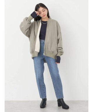 earth music&ecology リバーシブルＭＡー１ Khaki