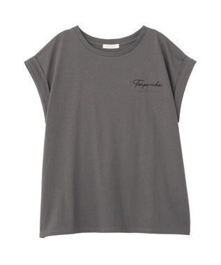 Green Parks 汗染み防止フレンチロゴＴシャツ Charcoal Gray