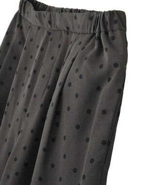 AMERICAN HOLIC ドットサテンイージーパンツ Charcoal Gray