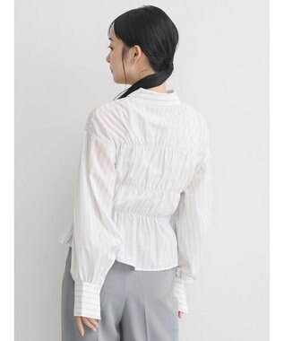 earth music&ecology ビスチェライクシャーリングシャツ（ストライプ） Stripe