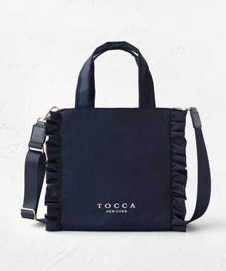 TOCCA 【美人百花掲載】【一部カラー撥水】TRIM WAVES MINITOTE ミニトートバッグ