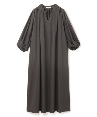 BEIGE， 【洗える】MALLOW / コットンパフスリーブマキシドレス Slate