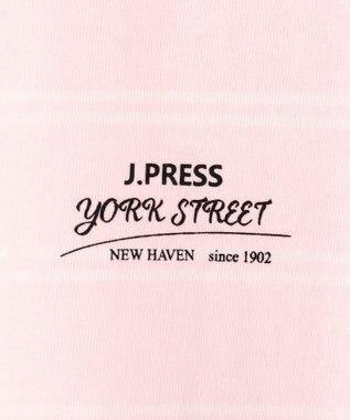 J.PRESS YORK STREET 【WOMEN】キャップスリーブ ボーダーTシャツ ピンク系1