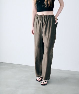 uncrave リヨセルシルクローン ギャザーパンツ