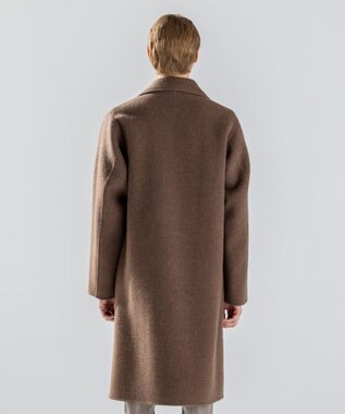 JOSEPH HOMME 【LEON掲載】【新素材】ウールキャメルリバー　ダブルブレストチェスターコート キャメル系