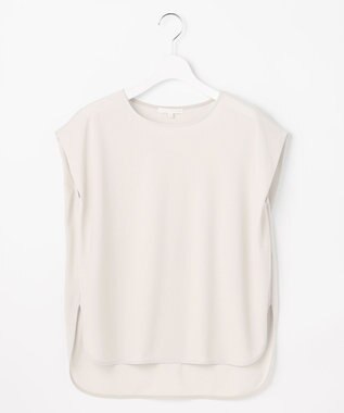 自由区 【WEB先行販売】ストレッチアムンゼンフレンチスリーブ カットソー ベージュ