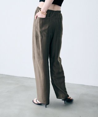 uncrave リヨセルシルクローン ギャザーパンツ トープ