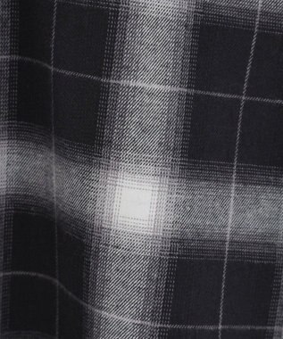 AMERICAN HOLIC ビエラ起毛チェックシャツ Black