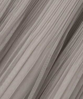 ANY SIS 【美人百花7月号掲載】プリーツチュールティアード スカート グレージュ