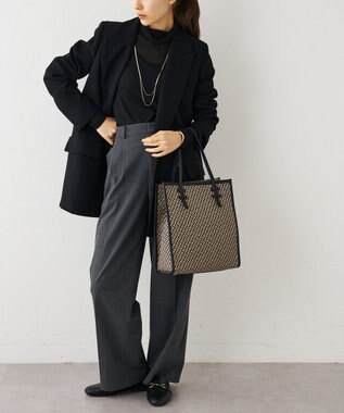 IACUCCI 〈美人百花2月号〉モノグランマ M JACQUARD/RUGA ブラック