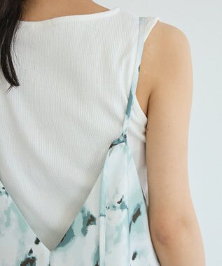 CRAFT STANDARD BOUTIQUE プリントキャミワンピース Green