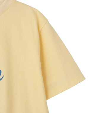 CRAFT STANDARD BOUTIQUE フロッキープリントＴシャツ Light Yellow