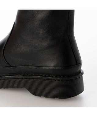 ing <ing>【WEB限定】ボリュームソールラウンドショートブーツ ブラック