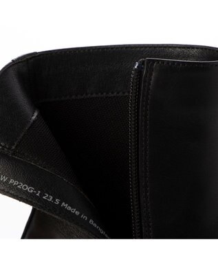 ing <ing>【WEB限定】ボリュームソールラウンドショートブーツ ブラック