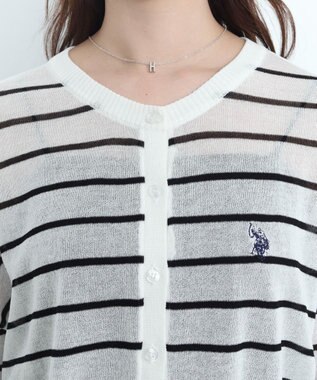 WEGO U.S. POLO ASSN.別注 シアーカーデ ホワイトボーダー