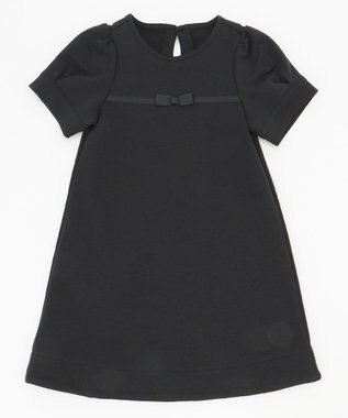 組曲 KIDS 【80-100cm】グログランワンピース ネイビー系