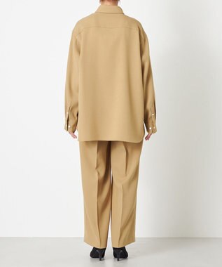 NAVE 【ReNAVE】ウォッシャブルツイル シャツ キャメル系