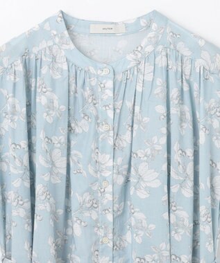 ANY 【手洗い可能】レトロギャザーワンピース サックス