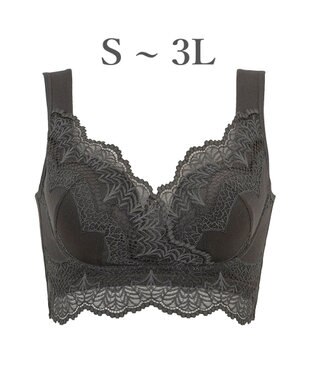 BRADELIS New York 【BRADELIS Me / ノンワイヤー・バストアップ】レーシィオールインワンブラ 日中も就寝時も快適に補正するブラ