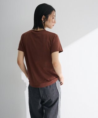 Green Parks ・ｓｗｉｎｇ　ｂｙ　リボンモチーフコード刺繍ＴＥＥ Brown