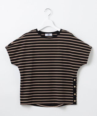 J.PRESS LADIES 【WEB限定カラーあり・洗える】ULTIM天竺ボーダー カットソー 【WEB限定カラー】ブラック×ベージュボーダー系