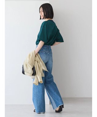 AMERICAN HOLIC ボーダーショートカットプルオーバー Navy