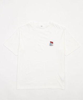 WEGO 【MLサイズ展開/綿100%】グラフィックワンポイントT（SS） ホワイトその他