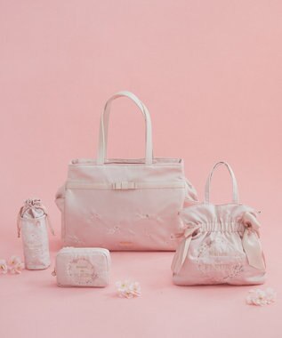 Maison de FLEUR sakuraダブルリボン2Wayトートバッグ Pink