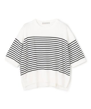 UNFILO スゴ機能美ニット ハーフスリーブ オフボーダー