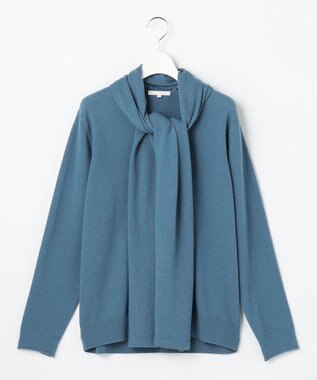 自由区 S 【SHIHOさん着用】ウールハイゲージVネック ニット ターコイズ