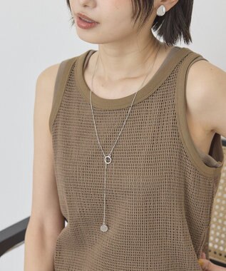 AMERICAN HOLIC コイントップY字ネックレス Silver