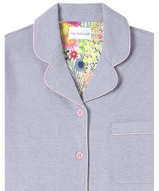 une nana cool 【綿混】天竺パジャマ MADE WITH LIBERTY FABRIC ブルー