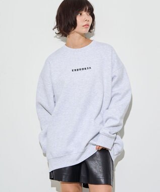 WEGO 【ユニセックス着用ITEM】アーチバックロゴグラフィックプルオーバー アッシュグレー