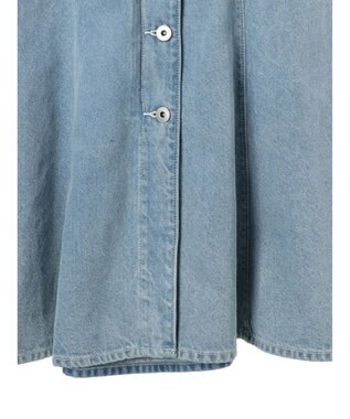 earth music&ecology ボタンキャミデニムワンピース Light Indigo