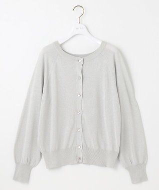 ANY SIS 【洗える】ラメ カーディガン シルバー
