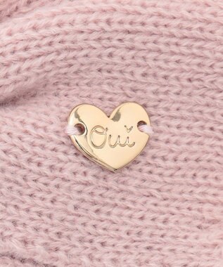 ANY KIDS ケーブルニットマフラー ピンク