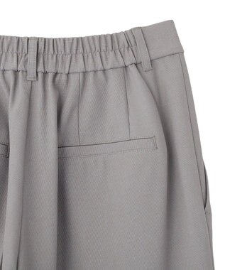Green Parks きれシルストレートワイドパンツ Gray