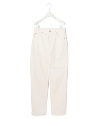 ICB L 【洗える】 ウォーターリサイクルテーパードデニム オフホワイト系