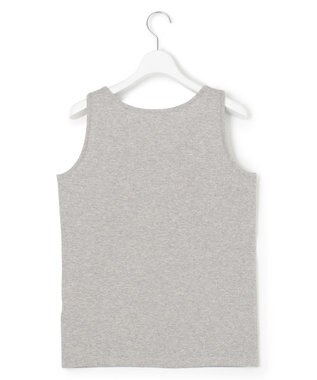 23区 S 【洗える】シャイニーリブ タンクトップ ライトグレー系