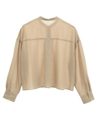 AMERICAN HOLIC シアーショート丈ブラウス Beige