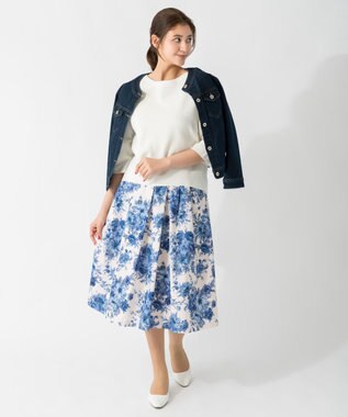 ONWARD Reuse Park 【組曲】スカート春夏 ブルー